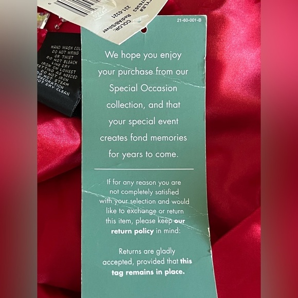 B Smart Red Strapless Babydoll Mini Dress Size 7 NWT Prom Homecoming Sparkle - Picture 10 of 12